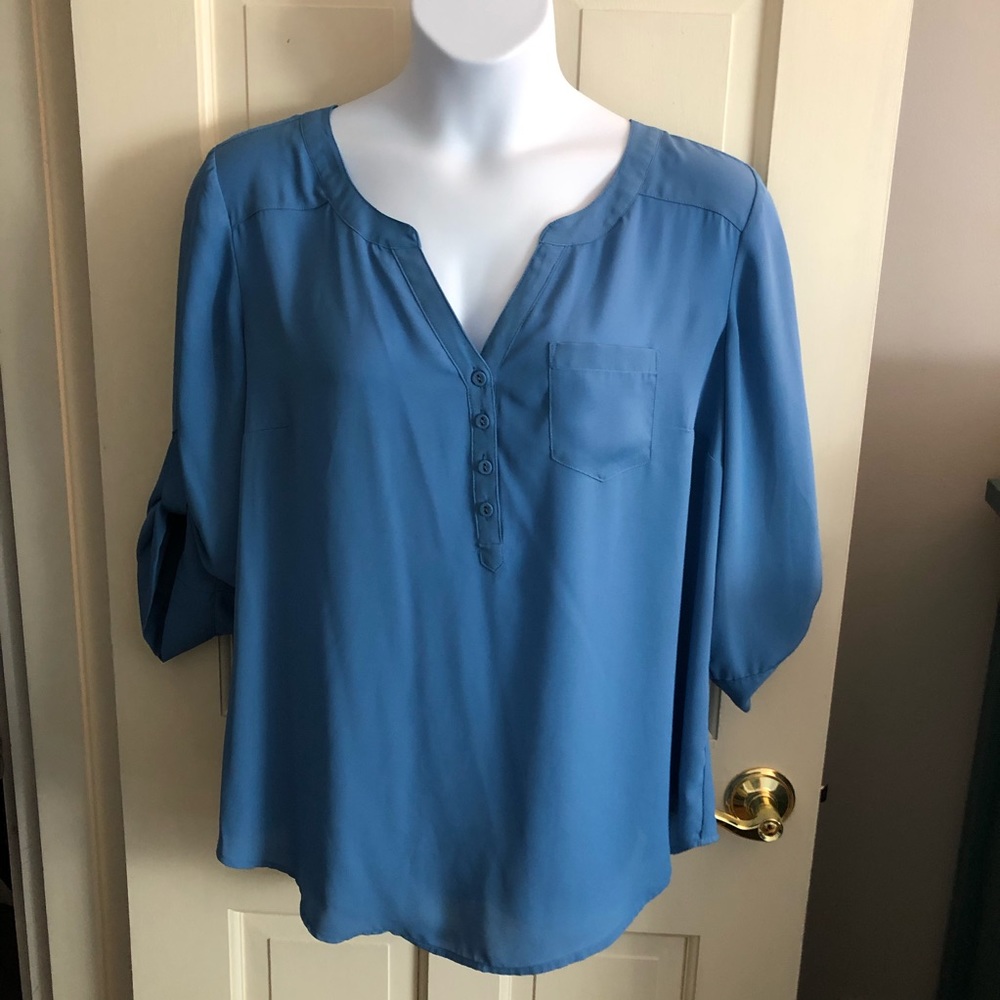 Torrid blue blouse 2X